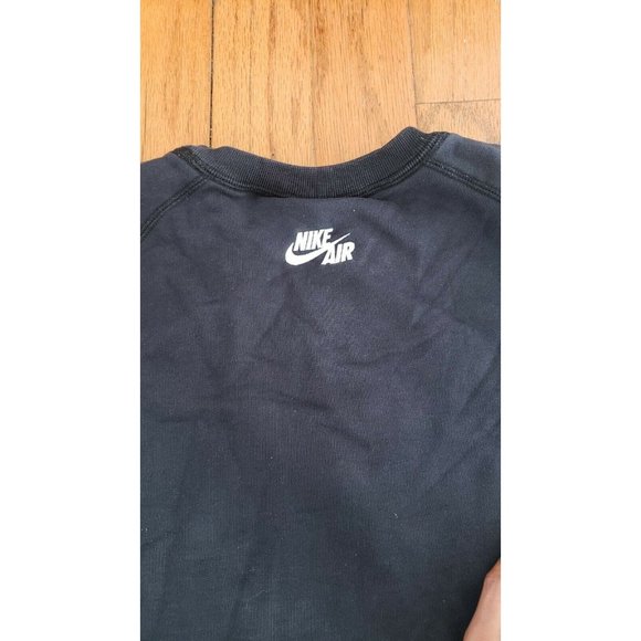 NIKE AIR Sportswear Sweater DON'T ASK Shoe String Tied Lips Black Crewneck XL - Picture 5 of 6